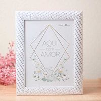 Фоторамка 15*20см "Флоренция" серая,пластик 640-1170