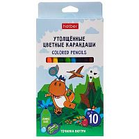 Карандаши Jumbo 10цв. ХАТ "Диносад" 091772 шестигран.,точилка,к/к