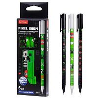 Набор гел. ручек  6шт. "Пиши-Стирай" ХАТ "Пиксель Бум" 094410 синие,0,6мм,игольч.,к/к