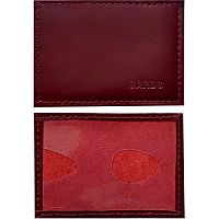 Обложка д/карты,пропуска deVENTE 1031512 бордовая,нат.кожа,с вырубкой,64*96мм