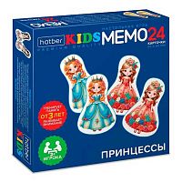 Игра настольная ХАТ Мемо фигурные "Принцессы" 36186 (24карточки)