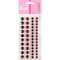 Стразы декор. самокл. deVENTE 8002589 коричневые,красные,акрил.,6,8мм,48шт