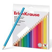 Карандаши пластик. 24цв. EK 61789 шестигран.,к/к