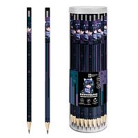 Карандаш ч/гр. ФЕНИКС "Кибер аниме" 70091 HB,трёхгр.,светл.дерев.,асс.,пэт-тубус