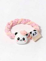Резинка д/волос АЛЕФ GIRLY "Панда повар" розовая 121P-032-01