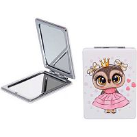 Зеркало косметическое двойное "Фрателли. Совушка" 421-283  6*8,5см