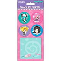 Набор самокл. этикеток-закладок deVENTE "NicoNico:-)" 45*45мм,80*80мм-5*20л. 2010212 бум.,асс.форм