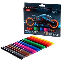 Фломастеры 18цв. ХАТ "Tronix" 094010 к/к,е/подвес