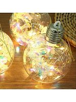 Шар с led-подсветкой Миленд "Счастье" НУ-3454 8см