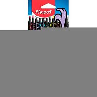 Карандаши пластик. 12цв. MAPED "Color'Peps Black Monster" 862612 декорир.,к/к,е/подвес