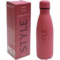Бутылка-термос 350мл deVENTE 8090450 бордовая,мат.,нерж.сталь,крышка-пробка,8-12час.