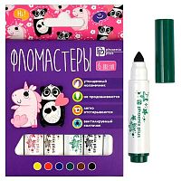 Фломастеры JUMBO  6цв. ФЕНИКС "Арт-братва" 67877 утолщ.бел.корп.,укороч.,смыв.,вент.колп.,к/к