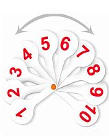 Касса (веер) СТАММ цифры от 1 до 20, прямой и обратный счет ВК15