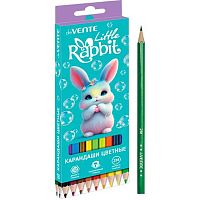 Карандаши 18цв. deVENTE "Little Rabbit" 5023619 шестигр.,2М,гриф.2,8мм,к/к