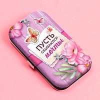 Набор маникюрный "Пусть мечты сбываются" 6предм. 545-028  в футляре 11*6,5см