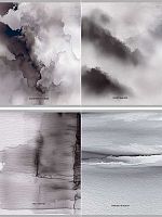 Тетрадь 96л. (клетка) Проф-Пресс "Акварельные разводы" 96-0130 цв.мел.обл.,лён