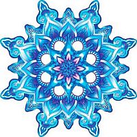 0.7-65-5040 Украшение на скотче "Снежинка" (б/т) (МО)