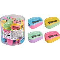 Точилка 1отв. deVENTE "Pastel" 4071402 пластик,асс.