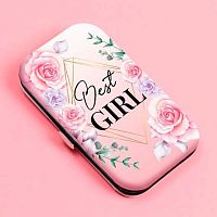 Набор маникюрный "Best Gerl" 6предм. 545-029  в футляре 11*6,5см
