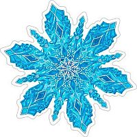 0.7-65-5087 Украшение на скотче "Снежинка" (блёстки) (10шт) (МО)