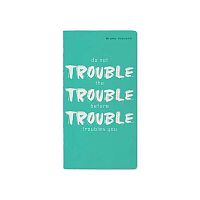 Тетрадь 30л. (клетка) А6 BV "Trouble" 7-30-001/14 мел.карт.,мат.лам.софт-тач,беж.бум.