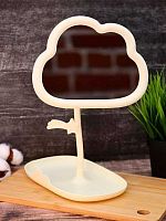 Зеркало настол. АЛЕФ GIRLY "Big cloud" 157P-352-40-02 жёлтый