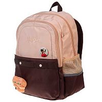 Рюкзак ХАТ Модная школа "ЖЖ-Мяу" 22048 п/э светоотр.нагруд.стяжка,2отд.,3карм.,41*29*17,5см