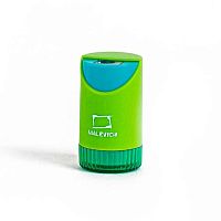 Точилка с контейнером 1отв. МАЛЕВИЧЪ 195133 зелёная