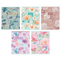 Тетрадь 48л. (клетка) ХАТ пластик.обл. "Дыхание цветов" асс.